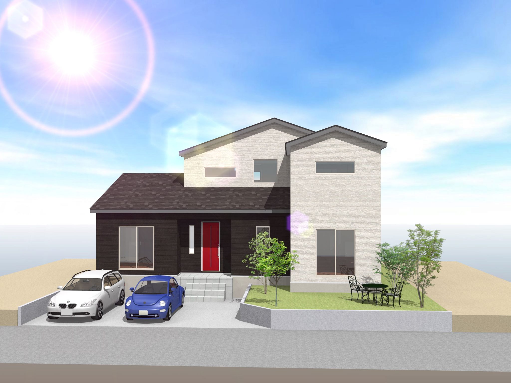 外観 新潟市の新築 一戸建 自由設計 注文住宅の株式会社 スターホーム